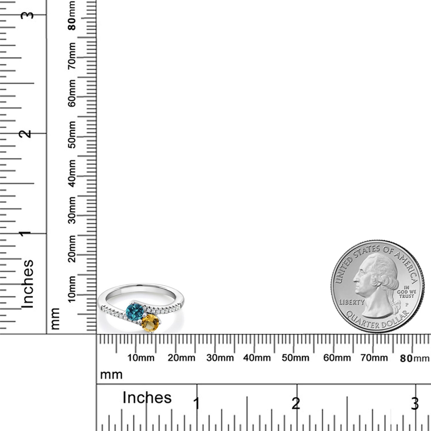 0.83カラット  天然 ロンドンブルートパーズ リング 指輪  天然 シトリン シルバー925  11月 誕生石
