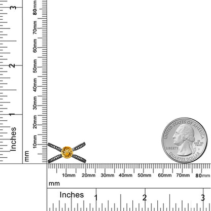 1.38カラット 天然 シトリン リング 指輪 シルバー925 11月 誕生石