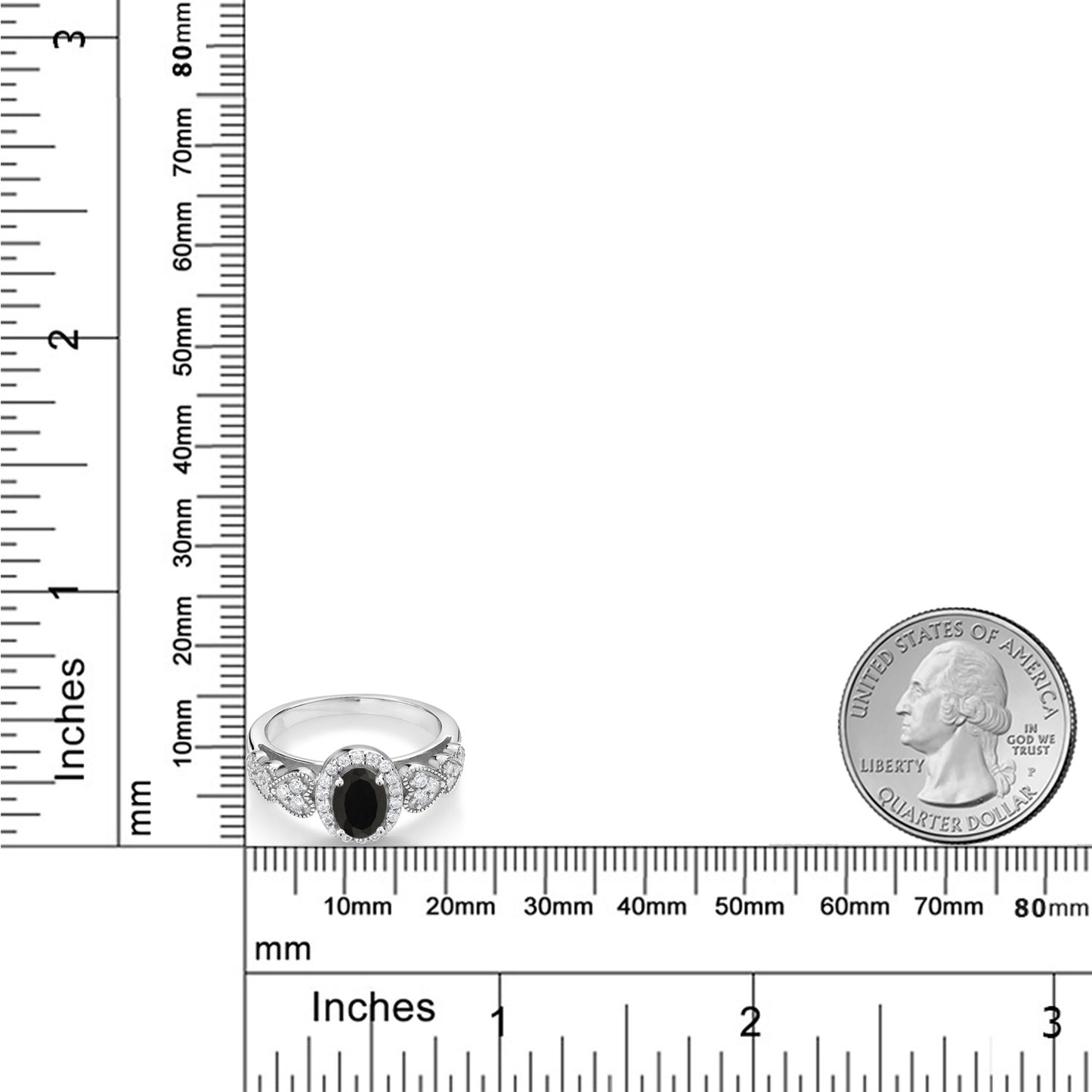 1.13カラット  天然 オニキス リング 指輪   シルバー925  8月 誕生石