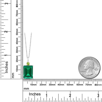 6.62カラット ナノエメラルド ネックレス 天然石 ペリドット シルバー925 5月 誕生石