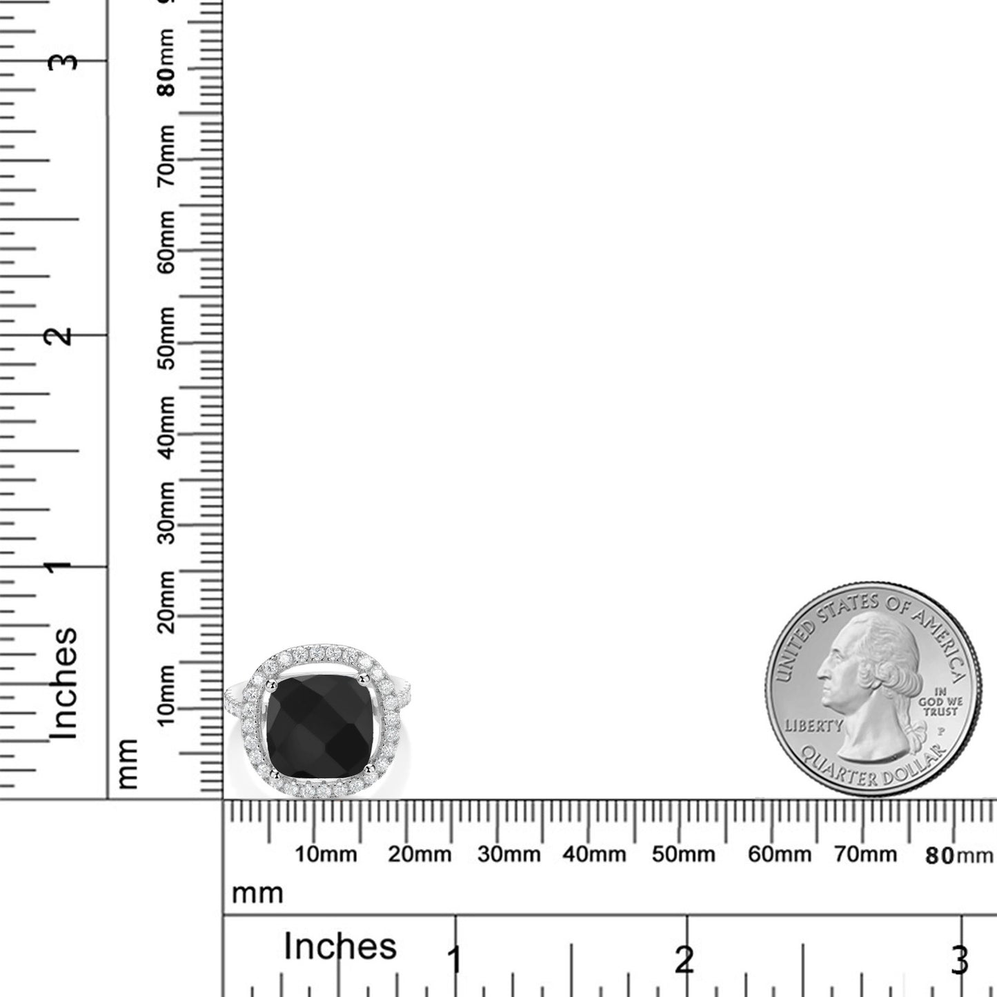 6.38カラット  天然 オニキス リング 指輪  モアサナイト シルバー925  8月 誕生石