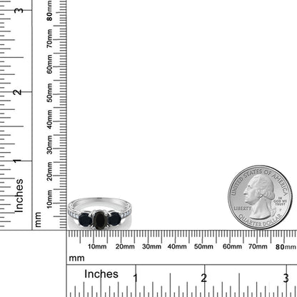 1.77カラット  天然 オニキス リング 指輪   シルバー925  8月 誕生石