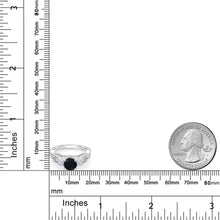 画像をギャラリービューアに読み込む, 1.27カラット  天然 オニキス リング 指輪  モアサナイト シルバー925  8月 誕生石
