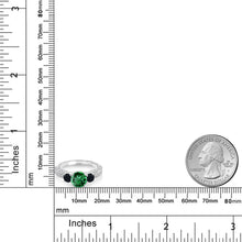 画像をギャラリービューアに読み込む, 1.74カラット  ナノエメラルド リング 指輪  天然 オニキス シルバー925  5月 誕生石
