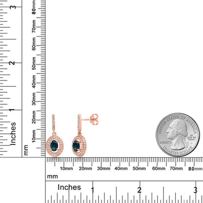 1.51カラット シミュレイテッド グリーンオパール ピアス モアサナイト シルバー925 18金 ピンクゴールド 加工 10月 誕生石
