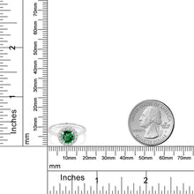 画像をギャラリービューアに読み込む, 1.35カラット  ナノエメラルド リング 指輪  モアサナイト シルバー925  5月 誕生石
