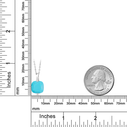 3カラット 天然石 ターコイズ ネックレス シルバー925 12月 誕生石
