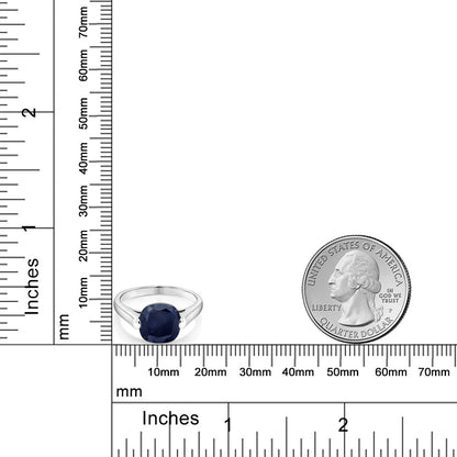 4.6カラット 天然 サファイア リング 指輪 シルバー925 9月 誕生石
