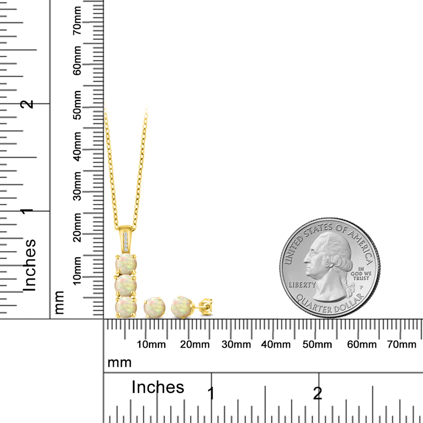 1.54カラット  天然 エチオピアンオパール ネックレス ピアス セット  天然 ダイヤモンド シルバー925 18金 イエローゴールド 加工  10月 誕生石