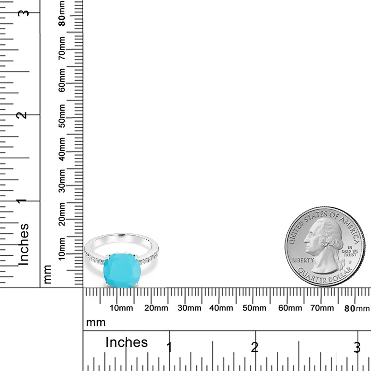3.12カラット 天然石 ターコイズ リング 指輪 シルバー925 12月 誕生石