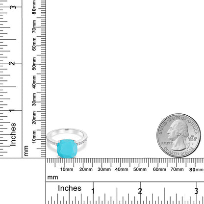 3.12カラット 天然石 ターコイズ リング 指輪 シルバー925 12月 誕生石