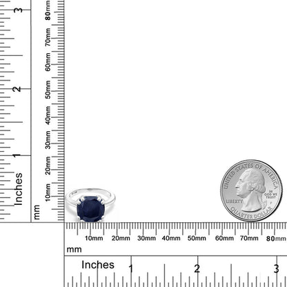 4.6カラット 天然 サファイア リング 指輪 シルバー925 9月 誕生石