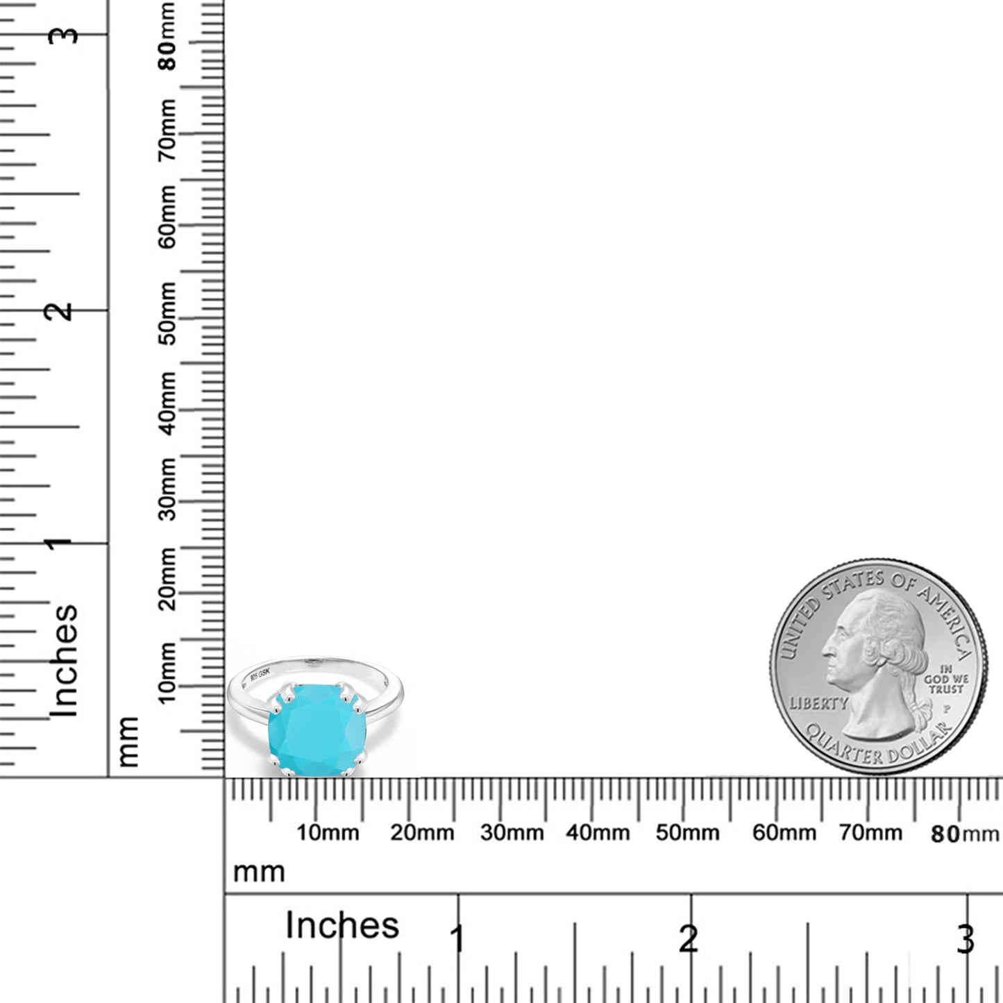 3カラット 天然石 ターコイズ リング 指輪 シルバー925 12月 誕生石
