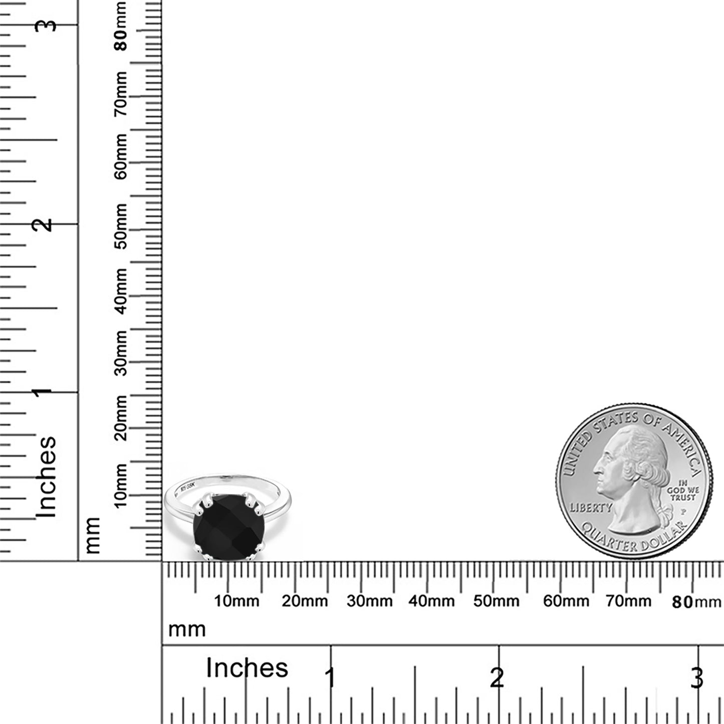 3.6カラット  天然 オニキス リング 指輪   シルバー925  8月 誕生石