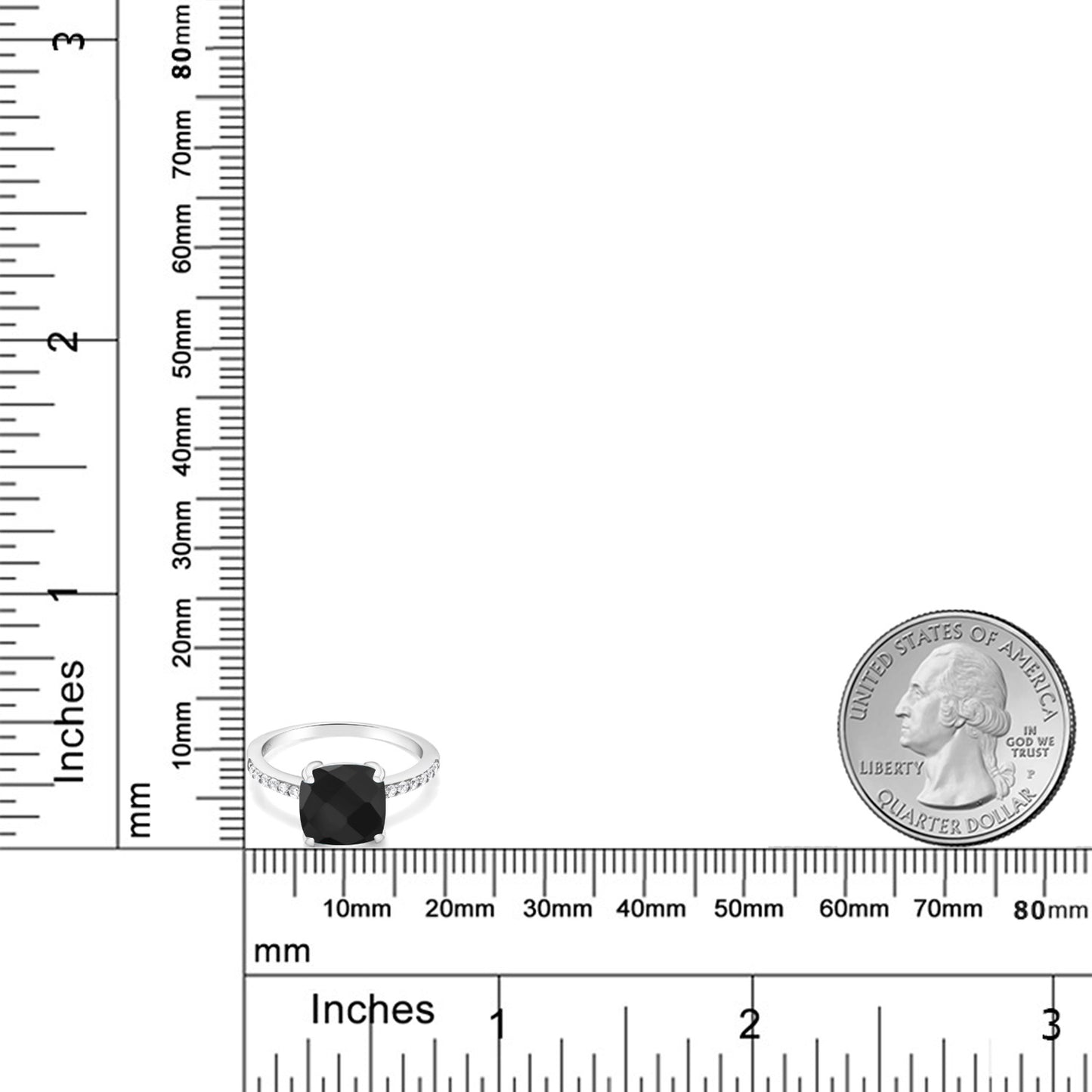 2.23カラット  天然 オニキス リング 指輪   シルバー925  8月 誕生石