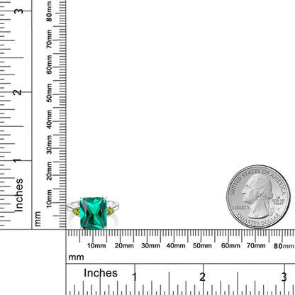 5.84カラット ナノエメラルド リング 指輪 天然石 ペリドット シルバー925 5月 誕生石