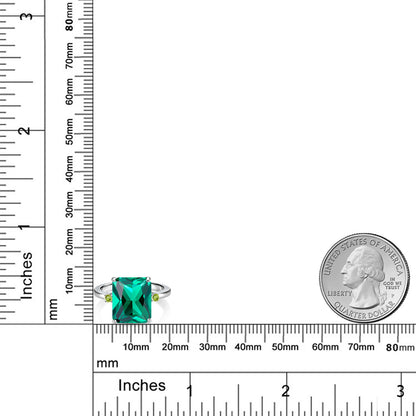 5.58カラット ナノエメラルド リング 指輪 天然石 ペリドット シルバー925 5月 誕生石