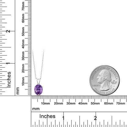 1.55カラット 天然 アメジスト ネックレス シルバー925 2月 誕生石