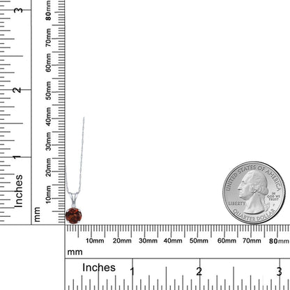 1.02カラット 天然 ガーネット ネックレス シンセティック ホワイトサファイア 14金 ホワイトゴールド K14 1月 誕生石