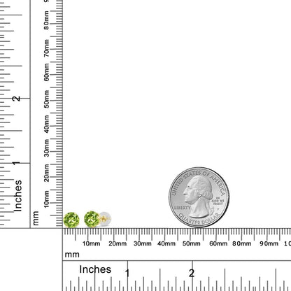 1.8カラット  天然石 ペリドット ピアス   14金 イエローゴールド K14  8月 誕生石