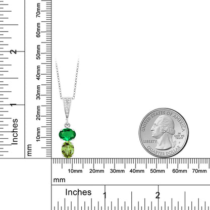 2.4カラット ナノエメラルド ネックレス 天然石 ペリドット シルバー925 5月 誕生石