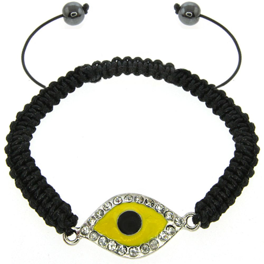 イエロー CZ Evil Eye ブレスレット