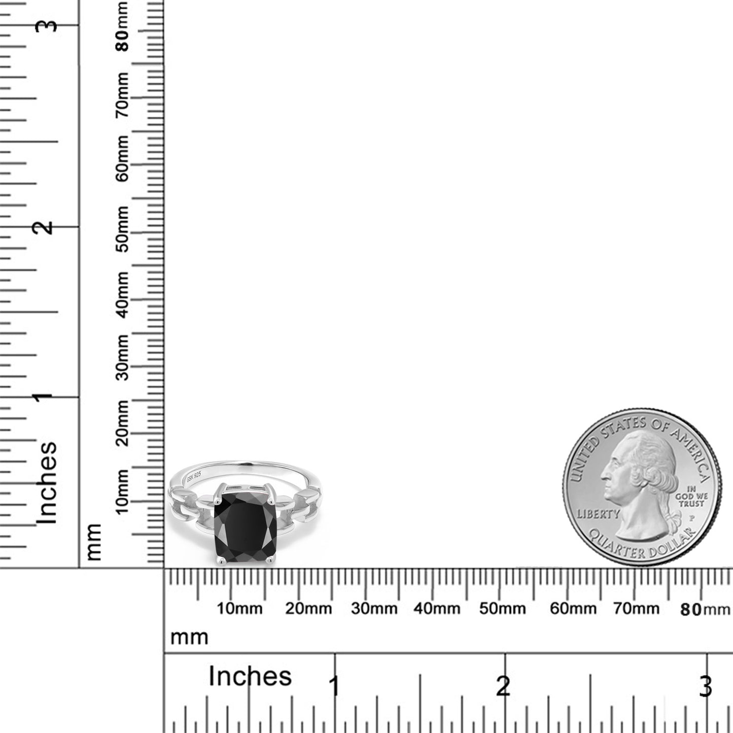 2.73カラット  天然 オニキス リング 指輪   シルバー925  8月 誕生石
