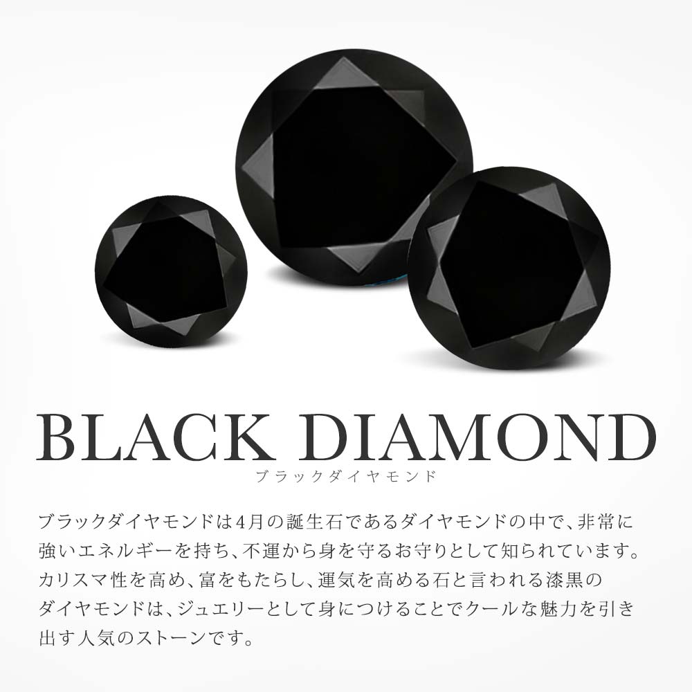 3カラット  天然 ブラックダイヤモンド フープピアス  モアサナイト シルバー925
