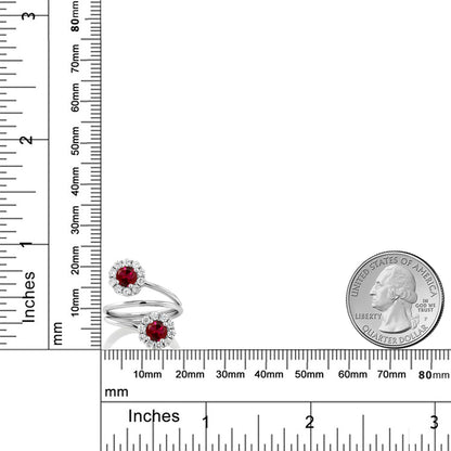 2.6カラット  シンセティック ルビー 指輪 リング   シルバー925 7月 誕生石